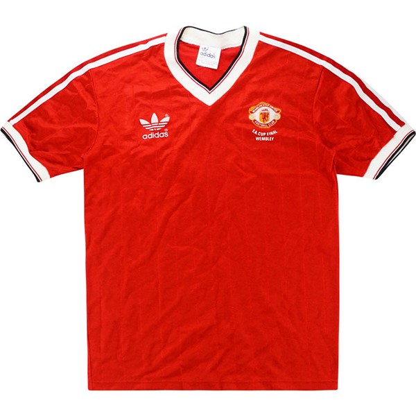 Tailandia Camiseta Manchester United 1ª Retro 1983 Rojo